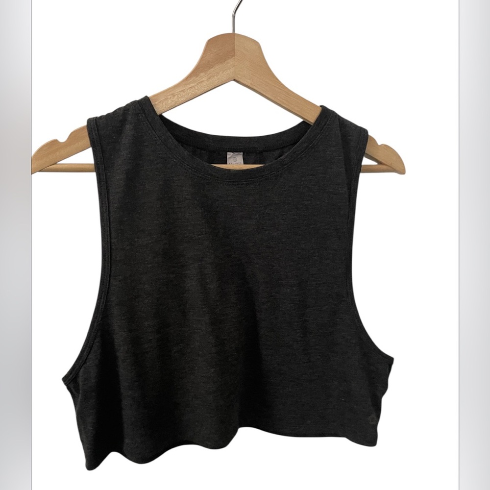 Balance Collection Women's Essential Tank Top Size M Charcoal Gray